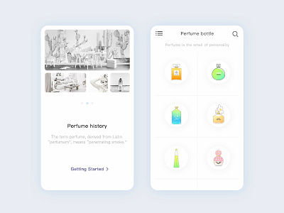 Perfume bottle3 design ui