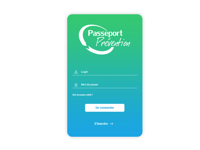 Login or registration animation connect gradient login registration simple