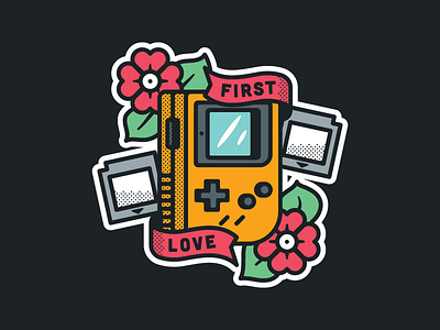 First Love first game gameboy illustration love nintendo sticker tattoo