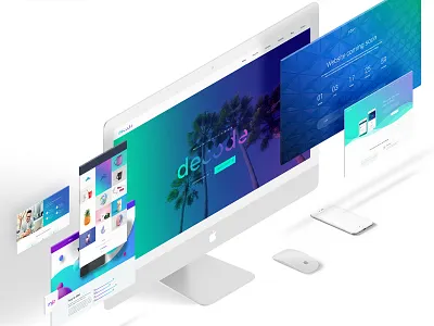 Decode agency creative design design inspiration modern theme ui ux webdesign