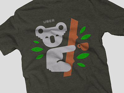 UBER > Melbourne animal bamboo coffee illustration koala leaf melbourne t shirt tree uber wild