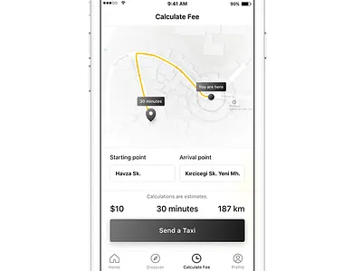 Nowgo UI Kit adress clean dark dribbble location map modern white xd