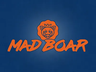 Mad Boar blue boar hunting mad orange pig pork product rinds