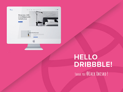 Hello Dribbble! debut dribbble invite thankyou webdesign