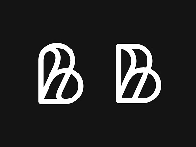 B b letter line logo logotype mark monogram symbol typography