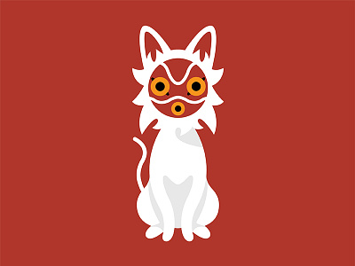 Ghibli abomination cat jiji mask mononoke studi ghibli