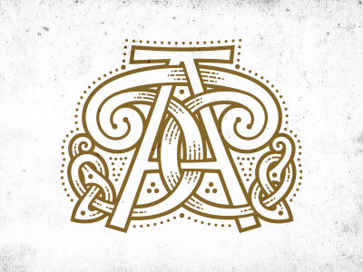 Celtic Monogram AC celtic monogram spiral