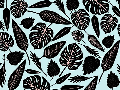 Black monstera black botanic flowers leaves monstera nature pattern