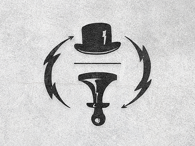 Logo mark - work in progress band board game logo monopoly music pawn punk rock tophat