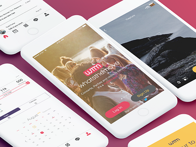 WTM App ios iphone movement red ui yellow