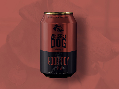 Whiskey Dog Brewing IPA Can beer branding brew craft beer packaging