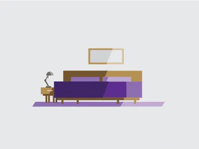 Booking - Room bedroom hotel illustration illustrator room travel vector