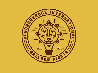 Alburquerque International Balloon Fiesta alburquerque branding festival fiesta hot air balloon illustration logo new mexico sun