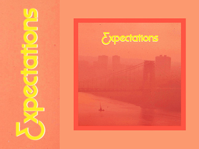 what did you expect album art art direction branding custom type lp record tropical vinyl yellow