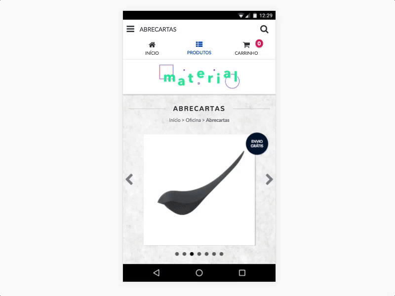 Color Variants click color ecommerce mobile one variants