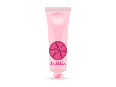 Dribbble Cream cream dribbble illustration pink