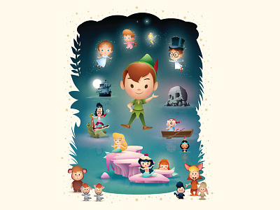 Off To Neverland anaheim d23 d23 expo disney disneyland jerrod maruyama jmaruyama peter pan wondergroundgallery