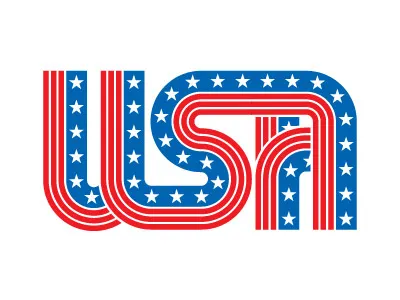 USA america fourth of july patriotic united states usa vintage wordmark