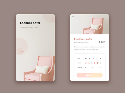 Daily UI #02 Furniture Shop discount furniture purchase shop