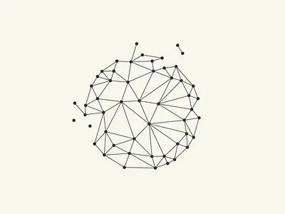 Second Wind 2d circle dots flat line network web