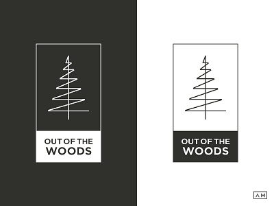 Out Of The Woods - Logo Design / Patch / Emblem agency brand brand identity emblem forest logo logo design modern patch tree visual identity woods