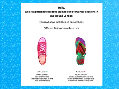 Works Well As Pair Website advertising branding clean creative creative team junior minimal typography ui web design