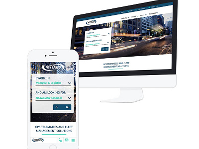 MTData website ux webdesign