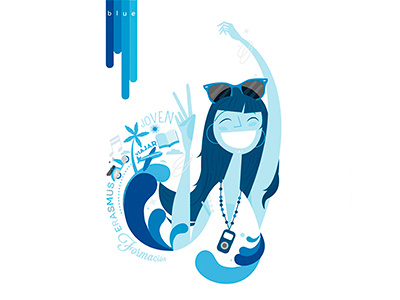 BBVA BlueJoven bbva campaign illustration ilustracion