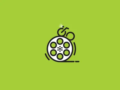 Bike Publication > Cinema alireza bakhshi bike cinema illustration logo publication vector بخشی علیرضا