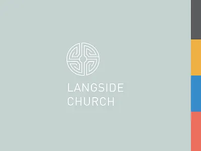 Langside Church - Logo & Colour Palette branding church colour geometry glasgow labyrinth logo maze palette