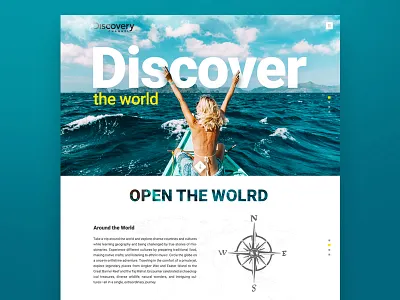 Landing page discover home page landing landing page ui web web design website