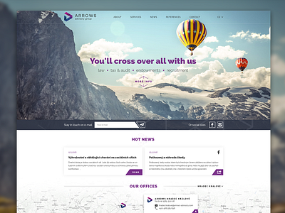 ARROWS advisory arrow audit brand law redesign responsive web webdesign website