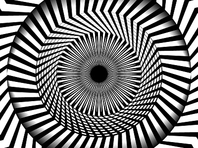 Day72- 'Eye' 100days black and white blend tool lines opart shadows shapes vector