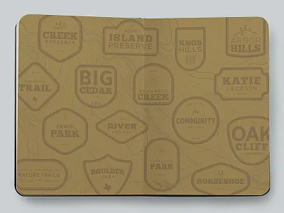 North Texas Hike & Bike Field Guide badge bike cycle field guide hike map topography trail