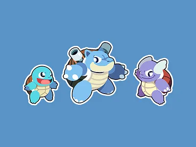 Shell-Shocked design game dev gaming illustration pokemon sticker