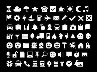 Pixel Icons icons pixel pixelated set