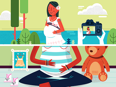 :::Maternity photo-shooting::: bear camera maternity pregnant women