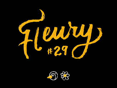 #MerciFleury hockey illustration lettering penguins pittsburgh sports typography