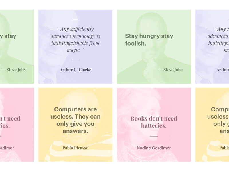 Example of Quotes Cards