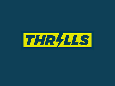 New Thrills Logo lightning logo thrills