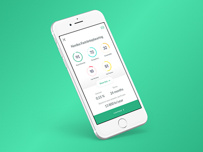 Savings account info account fintech ios savings scoring ui