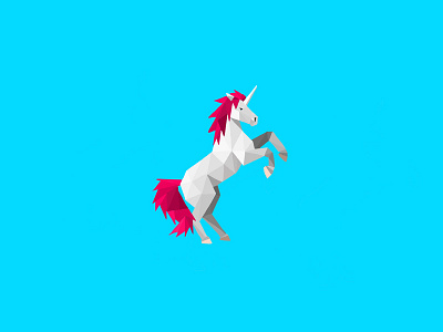 Unicorn animal illustration ipad pro pencil polygon procreate unicorn