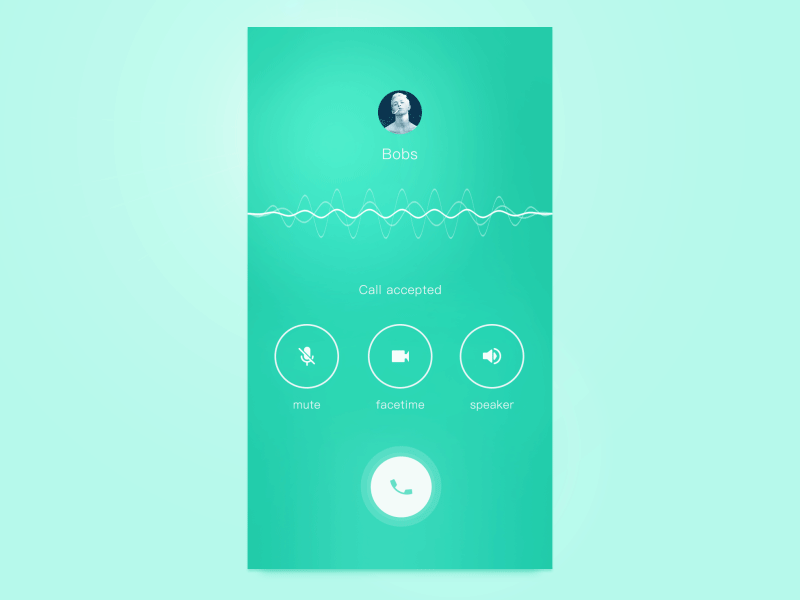 You have a phone call in ui