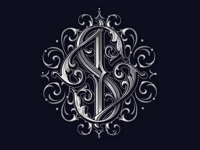 SZ monogram handlettering lettering logotype monogram typography