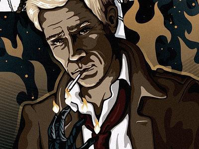 Constantine: The Devil's Vinyl comics constantine hellblazer illustration pop culture portrait