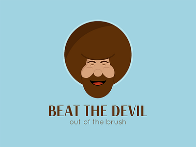 Bob Ross bob ross graphic design illustrator logo logohebdo