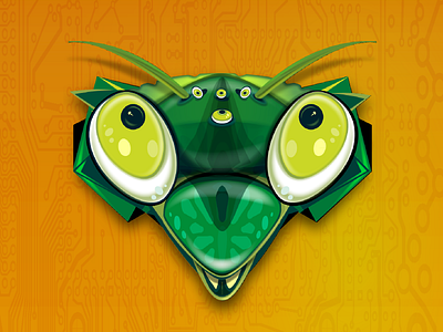 Kamakiri Icon Illustration bug reporter design icon illustration kamakiri macos