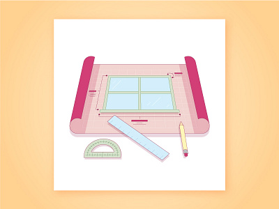 Window Construction blueprint killer infographics paper pencil perspective protractor ruler tyler stockdale window