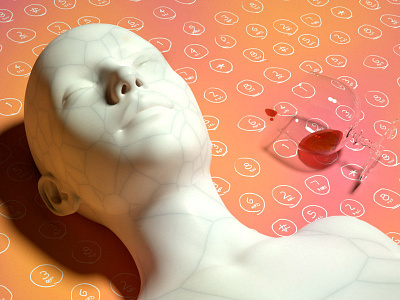 drunk dial cinema 4d cinema4d net art netart octane octane render vaporwave
