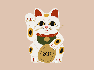 Good luck cat cat chinese goodluck manekineko newyear